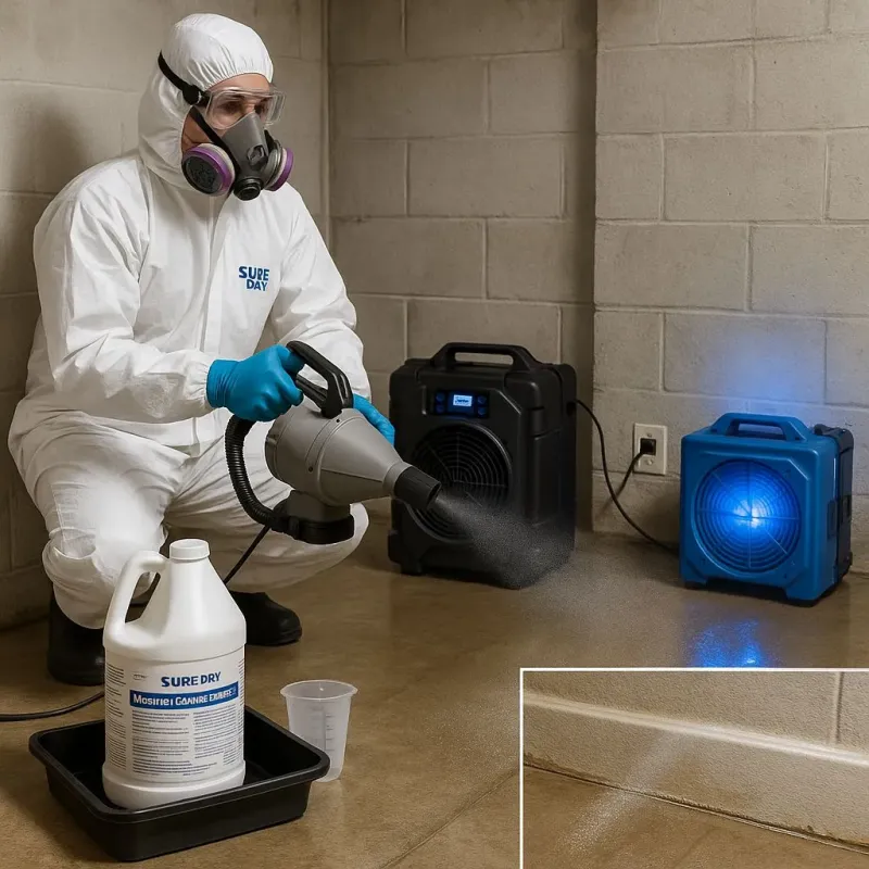 Sanitization and Odor Removal process in Rodney Village, DE